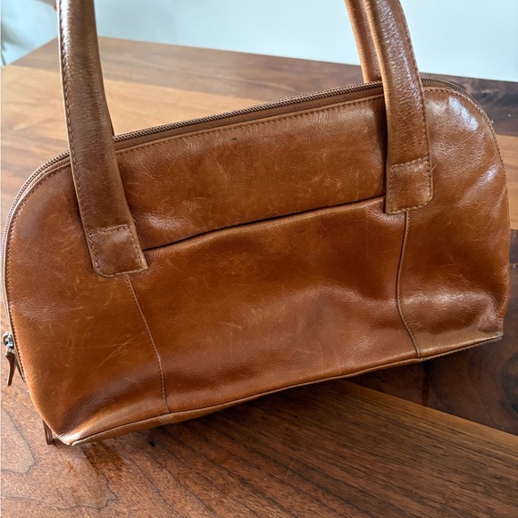 Derek Alexander Women's Tan Cognac Leather Satchel Purse - Picture 3 of 7